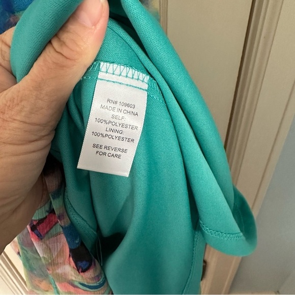 Rabbit Rabbit Rabbit Dress Asymmetrical Babydoll V-neck Drop Waist Fairy Sz 12 - Picture 8 of 14